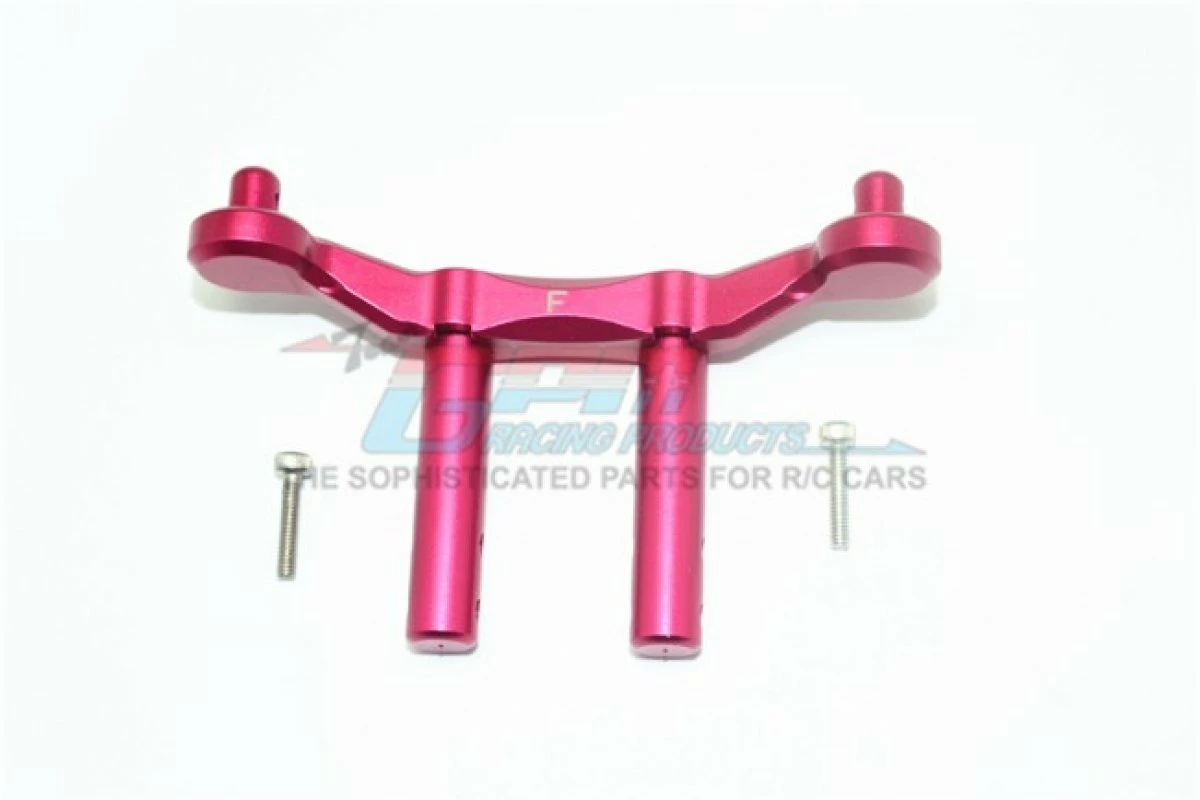 GPM Racing MAG201F-R | GPM Red Aluminium ARRMA GRANITE 4x4 Front Body Post & Mount Set