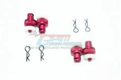 GPM Racing MAG201FRA-R | GPM Red Aluminium Front & Rear Magnetic Body Posts 4Pcs