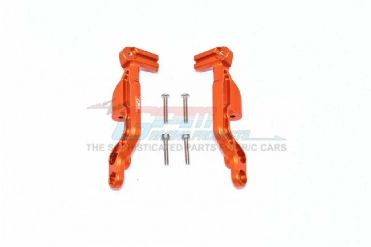 GPM Racing GPM-MAI040RA-OR | GPM Orange Aluminium Rear Body Post Fixed Mounts 2Pcs W/ Hardware