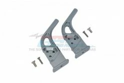 GPM Racing MAI040RB-GS | GPM Silver Grey Aluminium Rear Wing Mounts 2Pcs