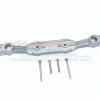 GPM Racing MAI201F-RB-GS | GPM Grey Silver Aluminium Front Or Rear Body Post Stabiliser W/ Hardware