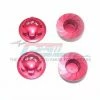 GPM Racing MAK005-R | GPM Red Aluminium ARRMA Kraton 17mm Serrated Wheel Nuts 4Pcs