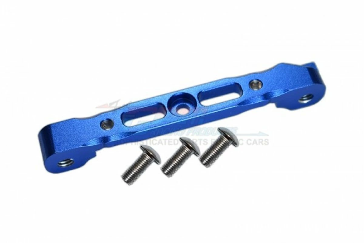 GPM Racing MAK007-B | GPM Blue Aluminium ARRMA Kraton, Typhon & Outcast Front Upper Suspension Arm Pin Brace
