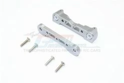 GPM Racing MAK008-GS | GPM Grey Silver Aluminium Front Lower Suspension Mount 2Pcs W/ Hardware