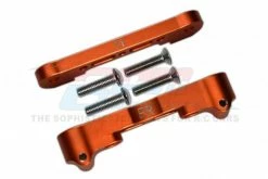 GPM Racing GPM-MAK008-OR | GPM Orange Aluminium Front Lower Suspension Mount 2Pcs W/ Hardware