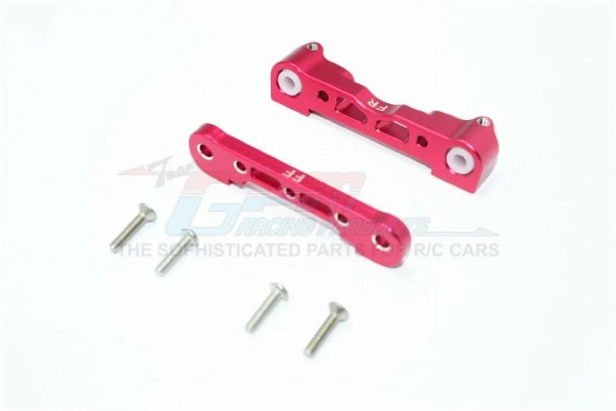 GPM Racing MAK008-R | GPM Red Aluminium ARRMA Kraton, Typhon & Outcast Front Lower Suspension Arm Pin Brace