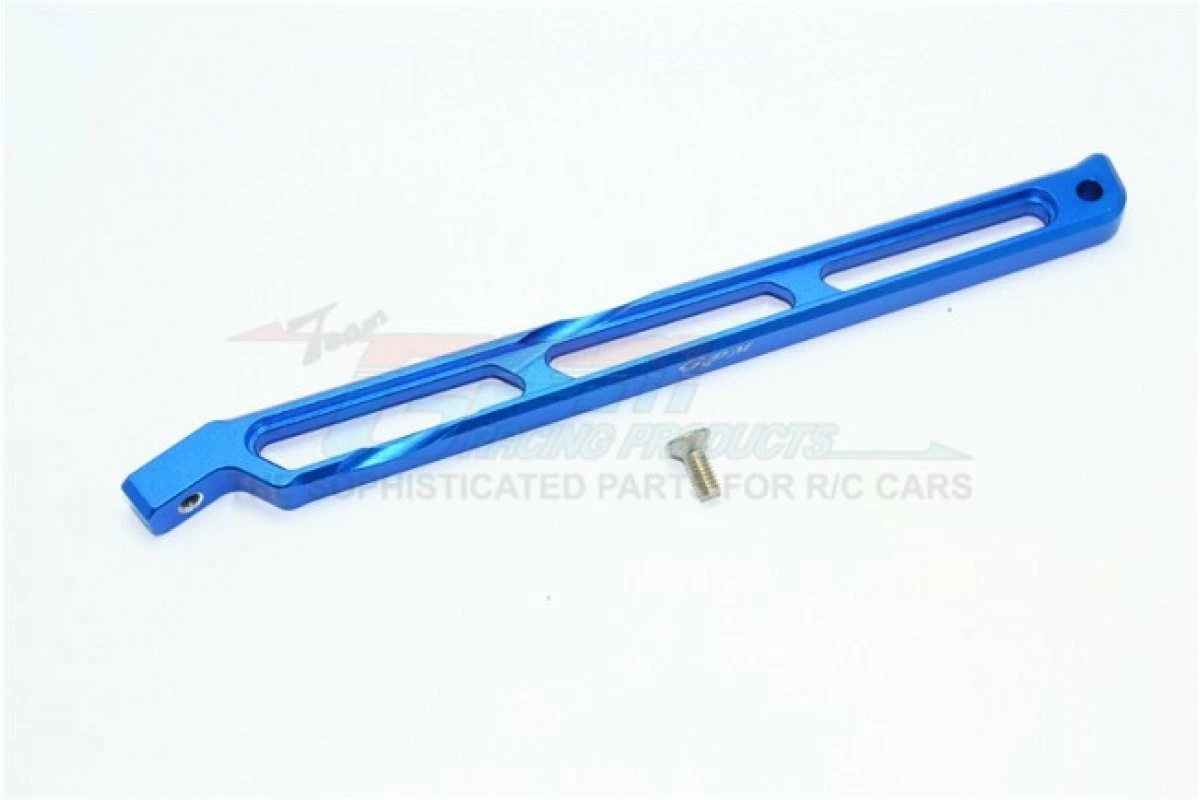 GPM Racing MAK016R-B | GPM Blue Aluminium ARRMA Kraton Centre Rear Chassis Brace