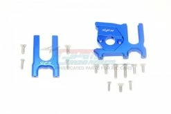 GPM Racing MAK01718A-B | GPM Blue Aluminium Front/Rear Centre Differential & Motor Mount 3Pcs