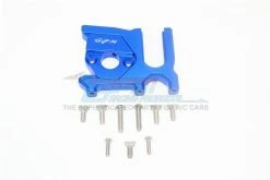 GPM Racing MAK018A-B | GPM Blue Aluminium Aluminium Centre Differential & Motor Mount 2Pcs