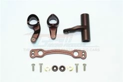 GPM Racing MAK048-BR | GPM Brown Aluminium Steering Bell Crank/Drag Link Assembly
