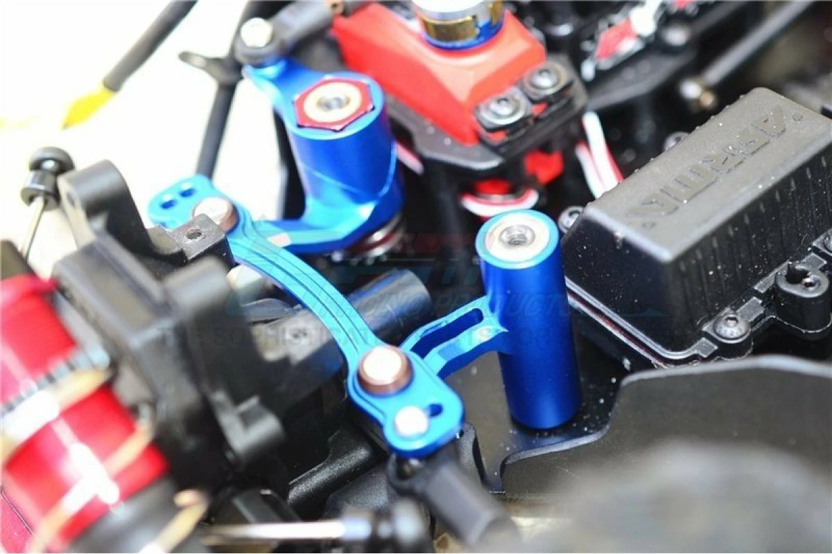 GPM Racing MAK048-R | GPM Red Aluminium ARRMA Kraton & Typhon Steering Assembly Set - Image 5