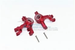 GPM Racing MAKS021-R | GPM Red Aluminum Front Steering Hubs 2Pcs W/ Hardware