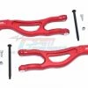 GPM Racing MAKX054-R | GPM Red Aluminum Front Upper Suspension Arms 2Pcs W/ Hardware