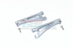 GPM Racing MAM054-GS | GPM Grey Silver Aluminium Front Upper Suspension Arms 2Pcs W/ Hardware
