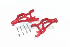 GPM Racing MAM055-R | GPM Red Aluminium Front Lower Suspension Arms Set