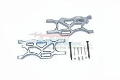 GPM Racing MAM056-GS | GPM Silver-Grey Aluminium Rear Lower Suspension Arms Set