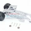 GPM Racing MAO040R-S | GPM Silver Aluminium Wheelie Bar W/ Wing Mount