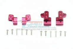 GPM Racing MAO201FRB-R | GPM Red Aluminium Front & Rear Body Post Stabilisers 4Pcs