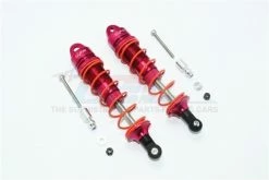 GPM Racing MAS110R-R-OR-BEBK | GPM Red Aluminium ARRMA Senton Complete 110mm Adjustable Shocks W/ Mounting Hardware