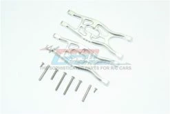 GPM Racing MAV055-S | GPM Silver Aluminium Front/Rear Lower Suspension Arms 2Pcs