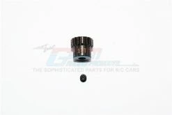 GPM Racing MTG4817T-BK | GPM Steel 17T 48dp/0.5Mod Pinion Gear