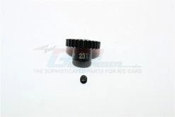 GPM Racing MTG4823T-BK | GPM Steel 23T 48dp/0.5Mod Pinion Gear