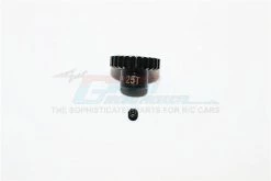 GPM Racing MTG4825T-BK | GPM Steel 25T 48dp/0.5Mod Pinion Gear