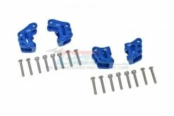 GPM Racing RBX089-B | GPM Blue Aluminium Front & Rear Linkage Mounts 4Pcs