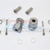 GPM Racing RR010-1219-GS | GPM Grey Silver Aluminium 12mm Wheel Hex +19mm Adapters 2Pcs W/ Hardware
