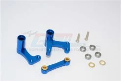 GPM Racing RUS048-B | GPM Blue Aluminium Steering Bell Crank/Drag Link Assembly