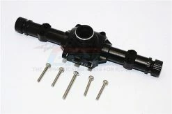 GPM Racing SCX2012E-BK | GPM Black Aluminium Front/Rear Differential/Axle Housing For 1/10 SCX 10 II