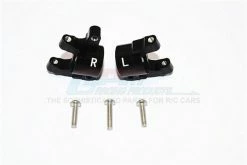 GPM Racing SCX2019-BK | GPM Black Aluminium Steering Hub Carriers (C-Hub) 2Pcs