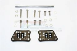 GPM Racing SCX2029RO-BK | GPM Black Aluminium Rear Adjustable Shock Mount 2Pcs