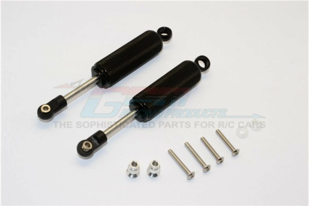 GPM Racing SCX2095X-BK | GPM Black Aluminium 95mm Internal Spring Shocks 2Pcs