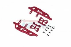 GPM Racing SCX24014-R | GPM Red Aluminium Side Steps Set