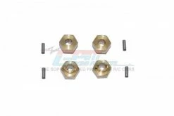 GPM Racing SCX2410X-3.5-OC | GPM 3.5mm Thick Brass SCX24 Hex Adapters 4Pcs W/ Hardware