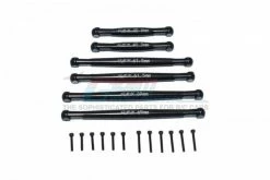 GPM Racing SCX24160-BK | GPM Black Aluminium Suspension Linkages Set