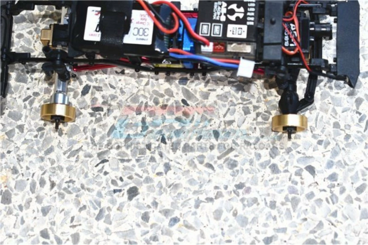 GPM Racing SCX247FRSX-5-OC | GPM Hardened Steel #45 Front CVD Joints, Rear Drive Shafts & Brass Pendulum Wheel Hub Weights - Image 2