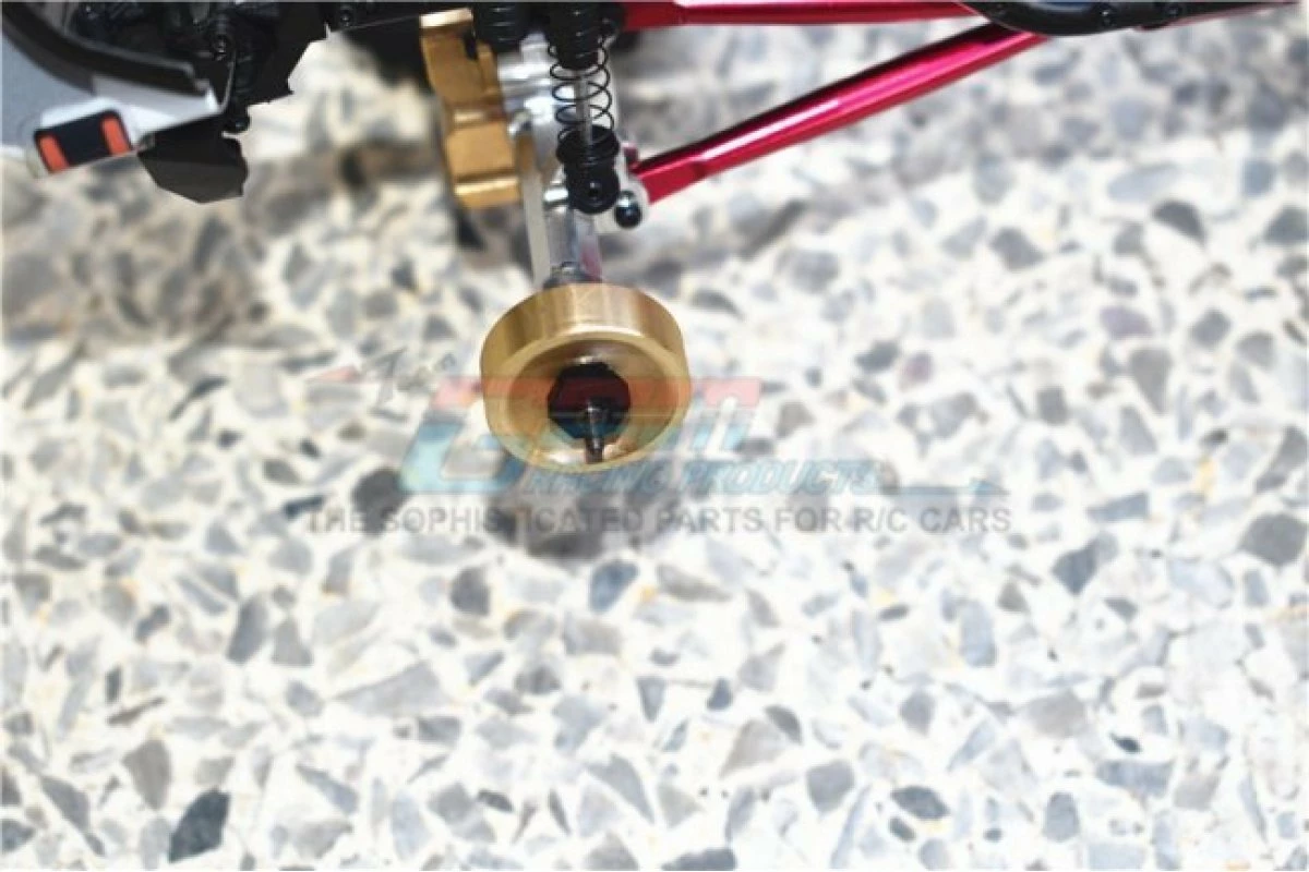 GPM Racing SCX247FRSX-5-OC | GPM Hardened Steel #45 Front CVD Joints, Rear Drive Shafts & Brass Pendulum Wheel Hub Weights - Image 4