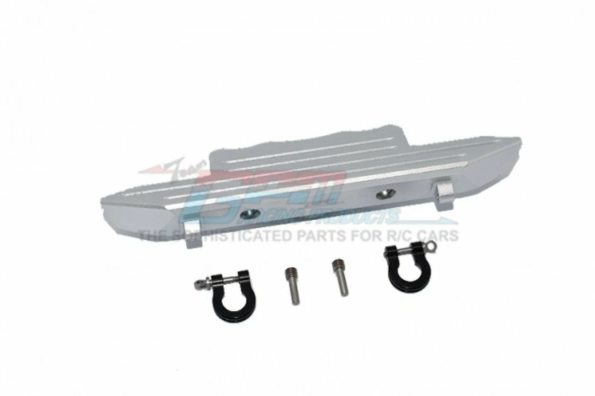 GPM Racing SCX3330F-S | GPM Silver Aluminium Front Bumper W/ D-Rings
