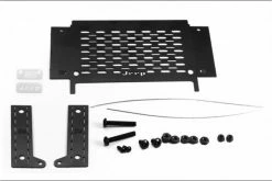 GPM Racing SCX3ZSP1-BK | GPM Black Stainless Steel Rear Side Window Tool Box W/ Table & Hardware