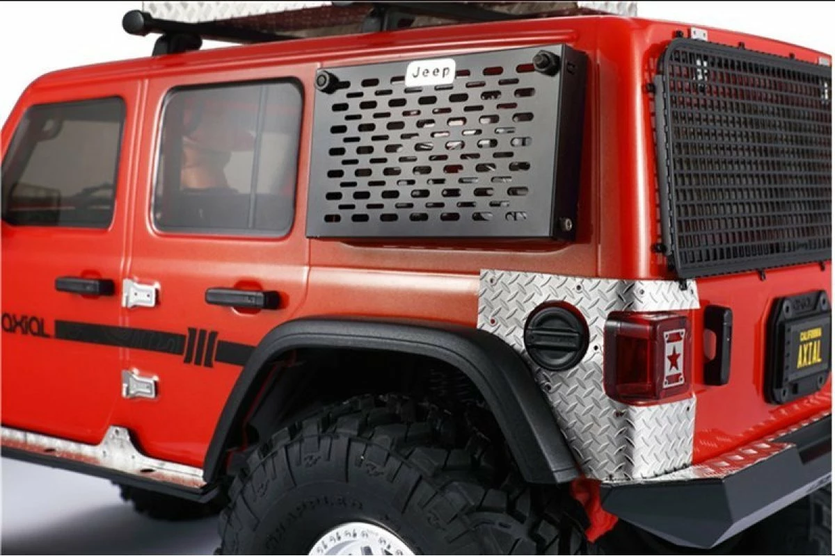 GPM Racing SCX3ZSP1-BK | GPM Black Stainless Steel Rear Side Window Tool Box W/ Table & Hardware - Image 3