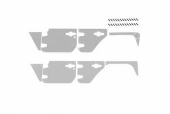 GPM Racing SCX3ZSP11-S | GPM Silver Stainless Steel Slip Proof Tread 2Pcs W/ Hardware