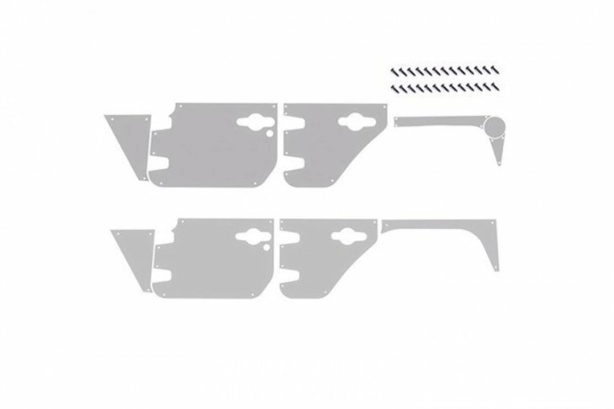 GPM Racing SCX3ZSP11-S | GPM Silver Stainless Steel Slip Proof Tread 2Pcs W/ Hardware