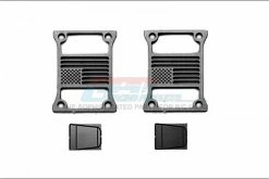 GPM Racing SCX3ZSP8C-BK | GPM Black Stainless Steel Type C Taillight Covers 4Pcs