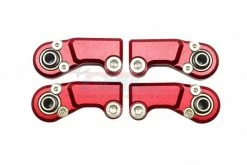 GPM Racing SCX6161-BE-R | GPM Red Aluminium Adjustable Steering Tie Rod Ball Ends 4Pcs