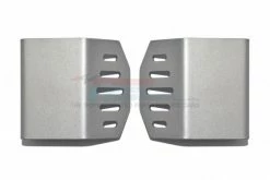 GPM Racing SCX6331FR-OC | GPM Stainless Steel Front & Rear Gearbox Skid Plates 2Pcs