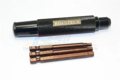 GPM Racing SDS0456MM-BK | GPM Black Aluminium 1/4" Drive 4.0, 5.0 & 6.0mm Hex Set 3Pcs