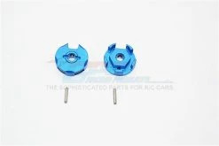 GPM Racing SLA006-B | GPM Blue Aluminium Traxxas Slash 4x4 12mm Wheel Hex 2Pcs