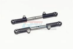 GPM Racing GPM-SLA057-BK | GPM Black Aluminium Rear Upper Adjustable Turnbuckles 2Pcs
